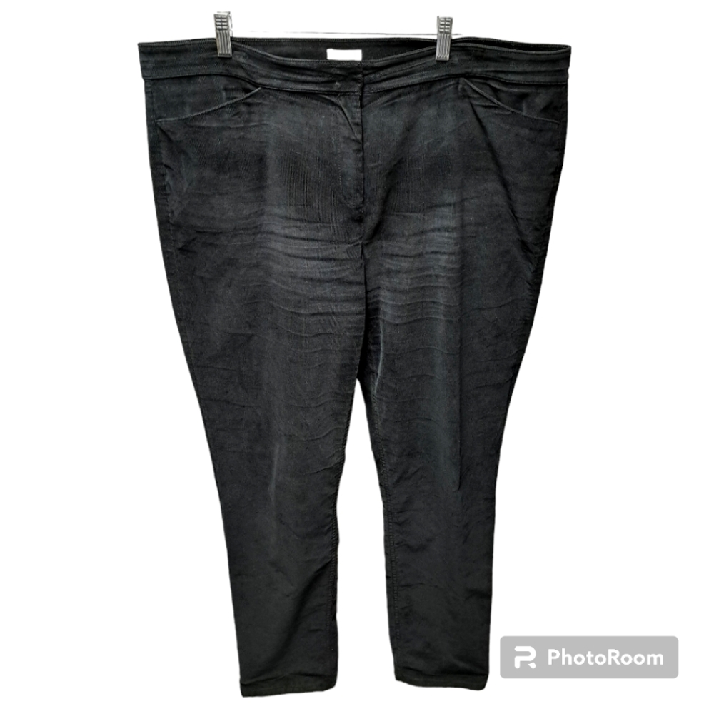 J. Jill women's black corduroy pants size 18L in good condition